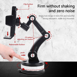 Super Adsorption Phone Holder Car Universal Suction Cup Car Windscreen Centre Console Suction Cup Car Holder Support  Adjustable