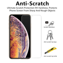 Load image into Gallery viewer, 3PCS Tempered Glass for iPhone 14 13 7 8 6s Plus X XR XS MAX SE 11 12 Pro MAX Screen Protector for iPhone 11 12 Pro XS MAX X XR